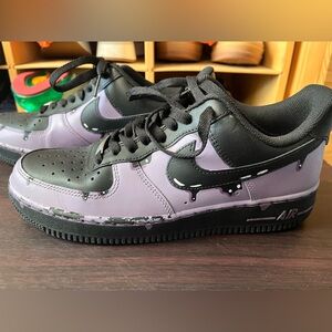 Custom drippy Air Force 1s